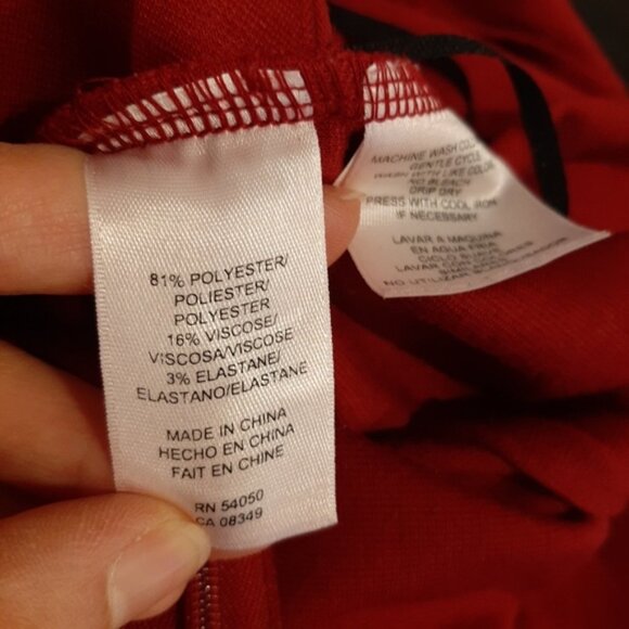 Evan Picone Ponte Faux Wrap Dress Pleated Gathered Cap Sleeve Surplice - Picture 8 of 14